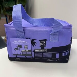 Trader Joe’s mini insulated tote bag - lavender